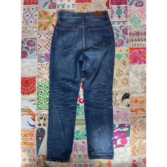 Madewell Classic Straight Leg Jeans in Croston Wash Size 24 - Picture 14 of 15
